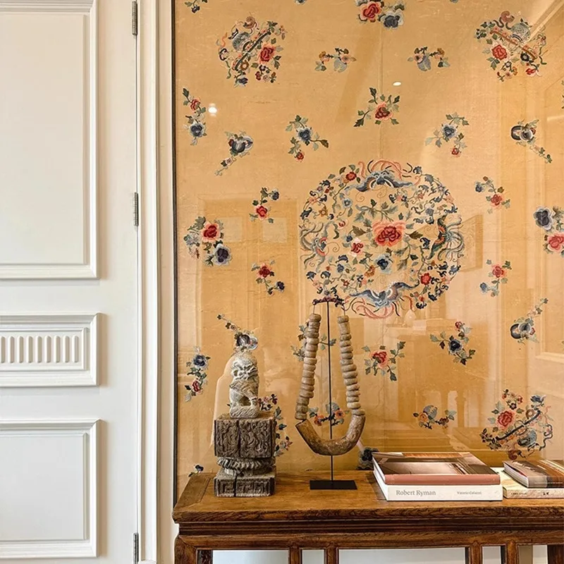 Oriental aesthetics, high sense, living room decorative painting, medieval and bird art, entrance painting