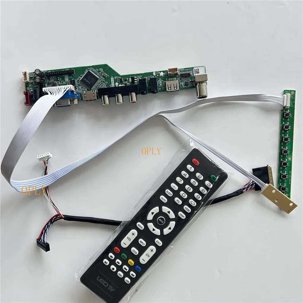 

Для B156HW02 B156HW01 V0/V7 B156HW03 1920X1080 15,6 "HDMI-совместимая плата контроллера ТВ RF USB AV VGA аудио светодиодный экран монитор