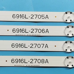 LED backlight strip for 49inch TV   49LJ58300W 49UH603V 49UH620V LC490DGE 6916L-2705A 6916L-2706A 6916L-2707A 6916L-2708A