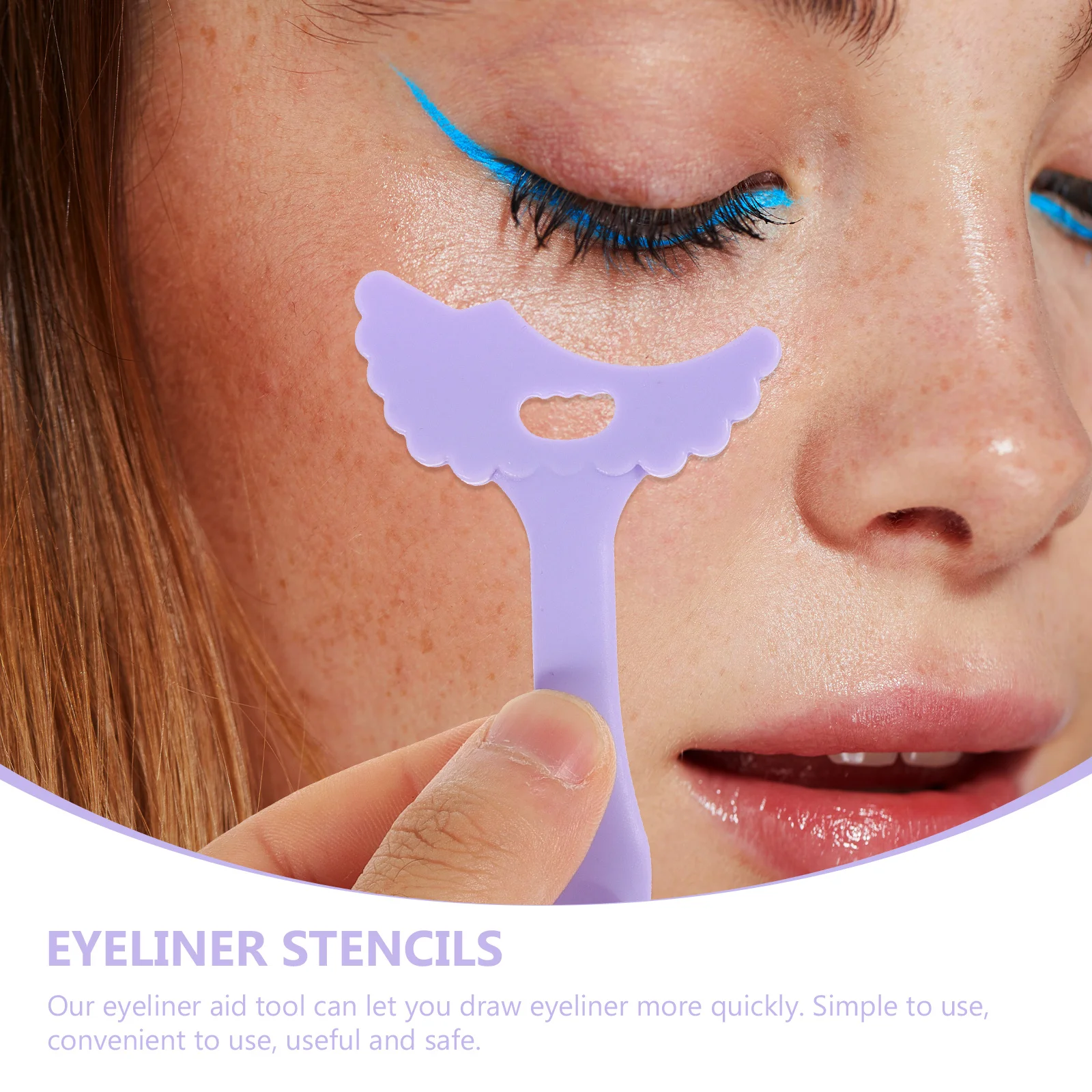 3 قطعة قابلة لإعادة الاستخدام سيليكون كحل المعونة أداة متعددة الوظائف ماكياج العين الإستنسل قضيب دليل للنساء كحل أداة