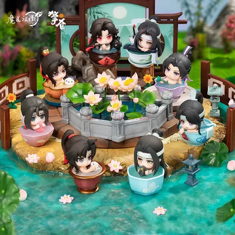 Wei Wuxian Lan Wangji Figures Mo Dao Zu Shi Q Version Of Hand Summer Mu Song Animation Dolls Birthday Friend Collection Gifts