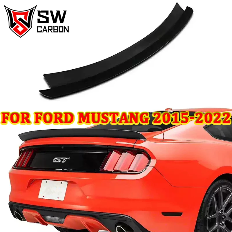 Carbon Fiber RTR Style Rear Wing for Ford Mustang 2015-2022 Trunk Splitter Upper Spoiler Lip Air Ripper Body Kit