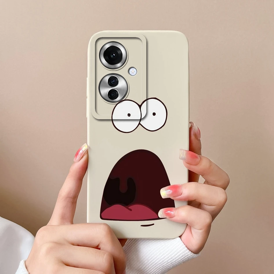 Phone Cover For Oppo Reno11 F 5G Case Pretty Butterfly Sunflower Screen Protector Matte Liquid Silicone For Oppo Reno 11f Fundas