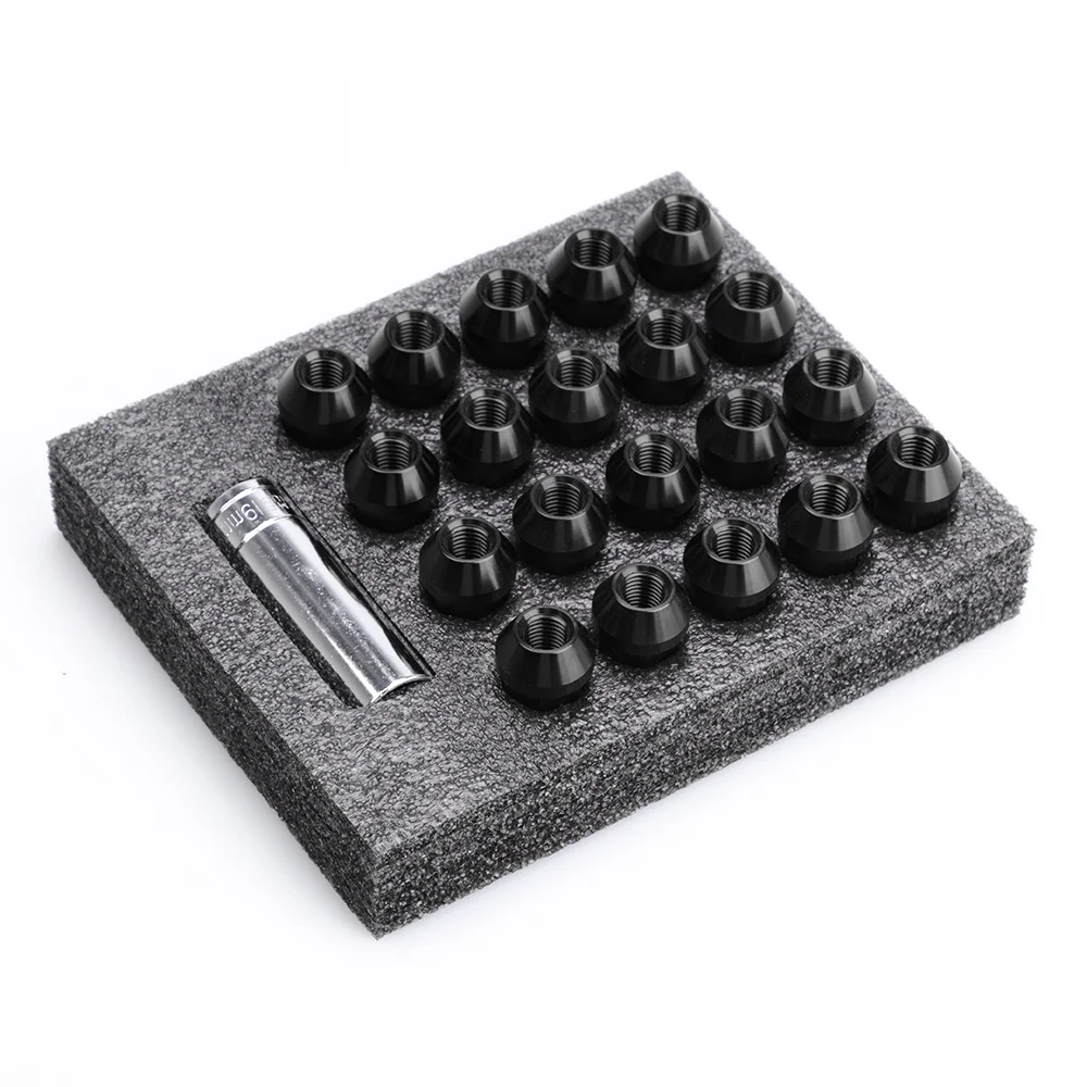 Blox Nuts Security Key Wheel Nuts صواميل العروة M12x1.5 M12x1.25 M14x1.5 طول 50 مم مع سبائك الألومنيوم 7075