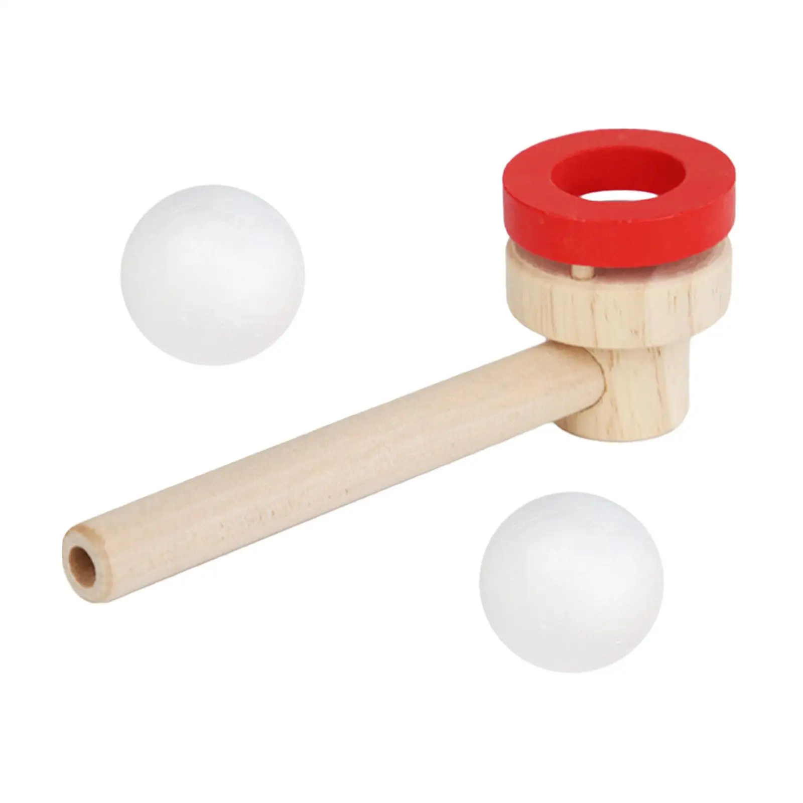 Wooden Blowing Ball Toy Outdoor Toy for Communication Balance Preschool