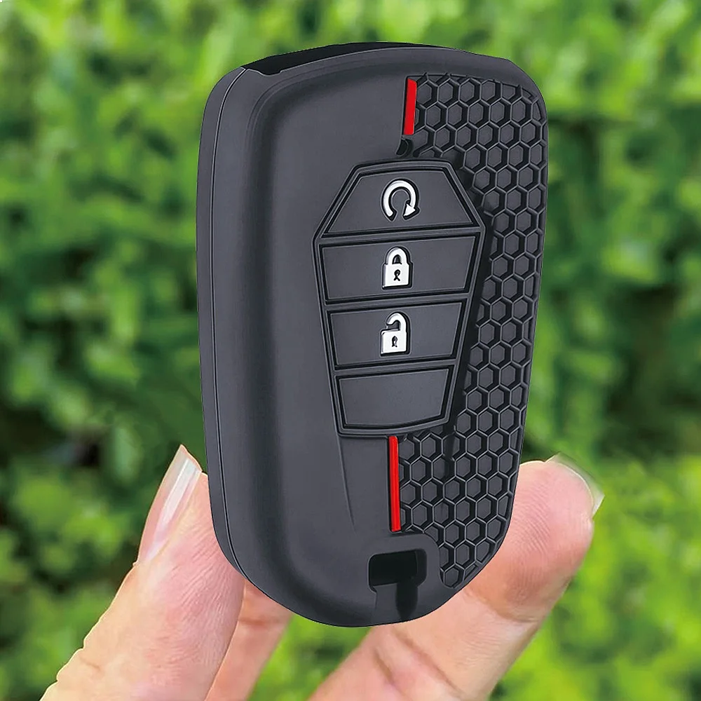 New 3 Buttons Silicone Car Key Fob Cover Remote Key Shell For ISUZU Dmax D-max Mux 2021 2022+ Auto Key Case