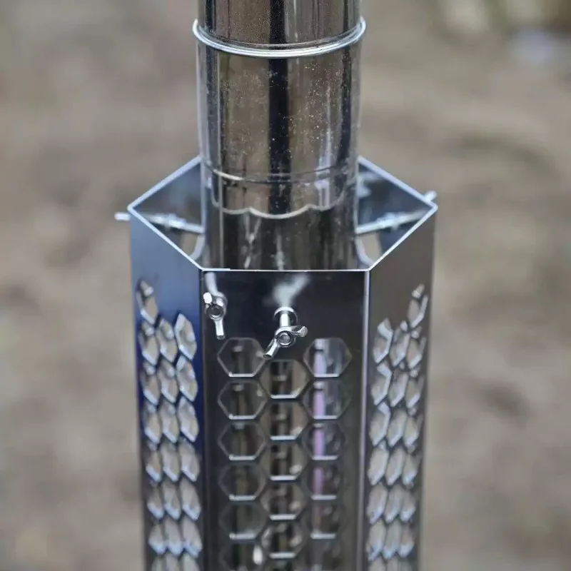 The stainless steel chimney anti-scalding net, insulation net, and chimney protective cover can be separated