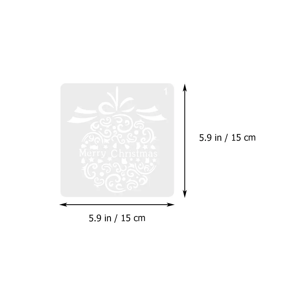 Christmas Painting Stencils 12Pcs Reusable Plastic Templates for Adults DIY Art Crafts Holiday Home Decor