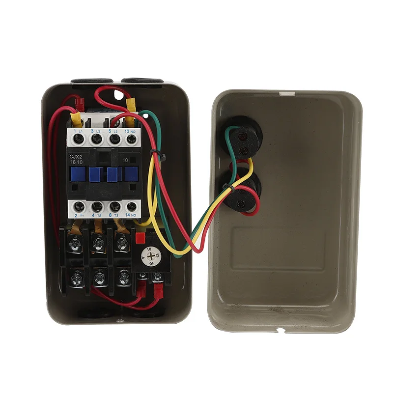 Motor starting switch QCX5-22 220V 380V 24V 36V 110V AC contactor 18A three-phase motor magnetic starter 4KW thick silver contac