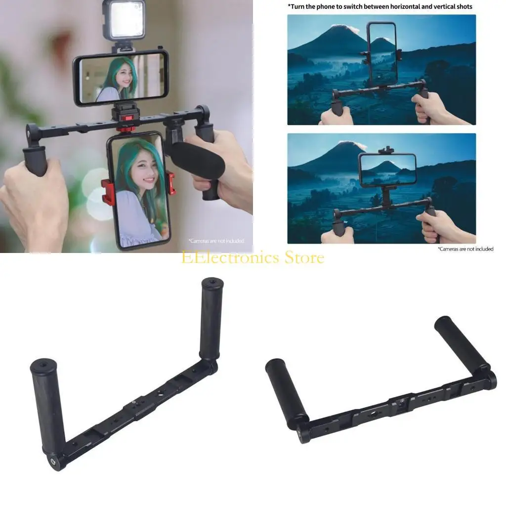 B03C Стабилизатор стабилизатора Gimbal Двойной портативный ручной работы для камеры DSLR.