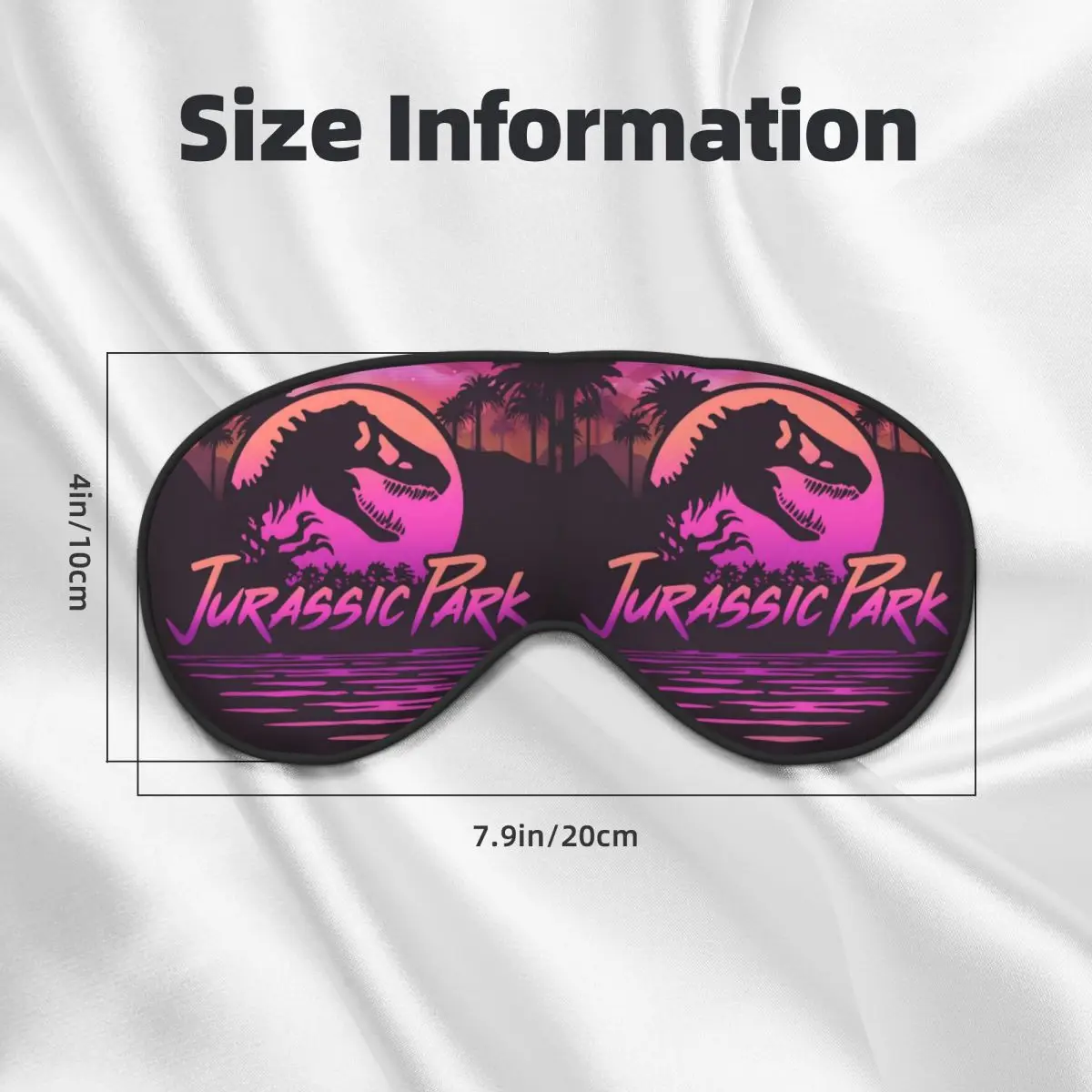 J-Jurassics الإبداعية لصقات عين الخيال العلمي الخيال ديناصور فيلم الغمامة الرجال السفر النوم أقنعة العين الغداء كسر غطاء العين #3