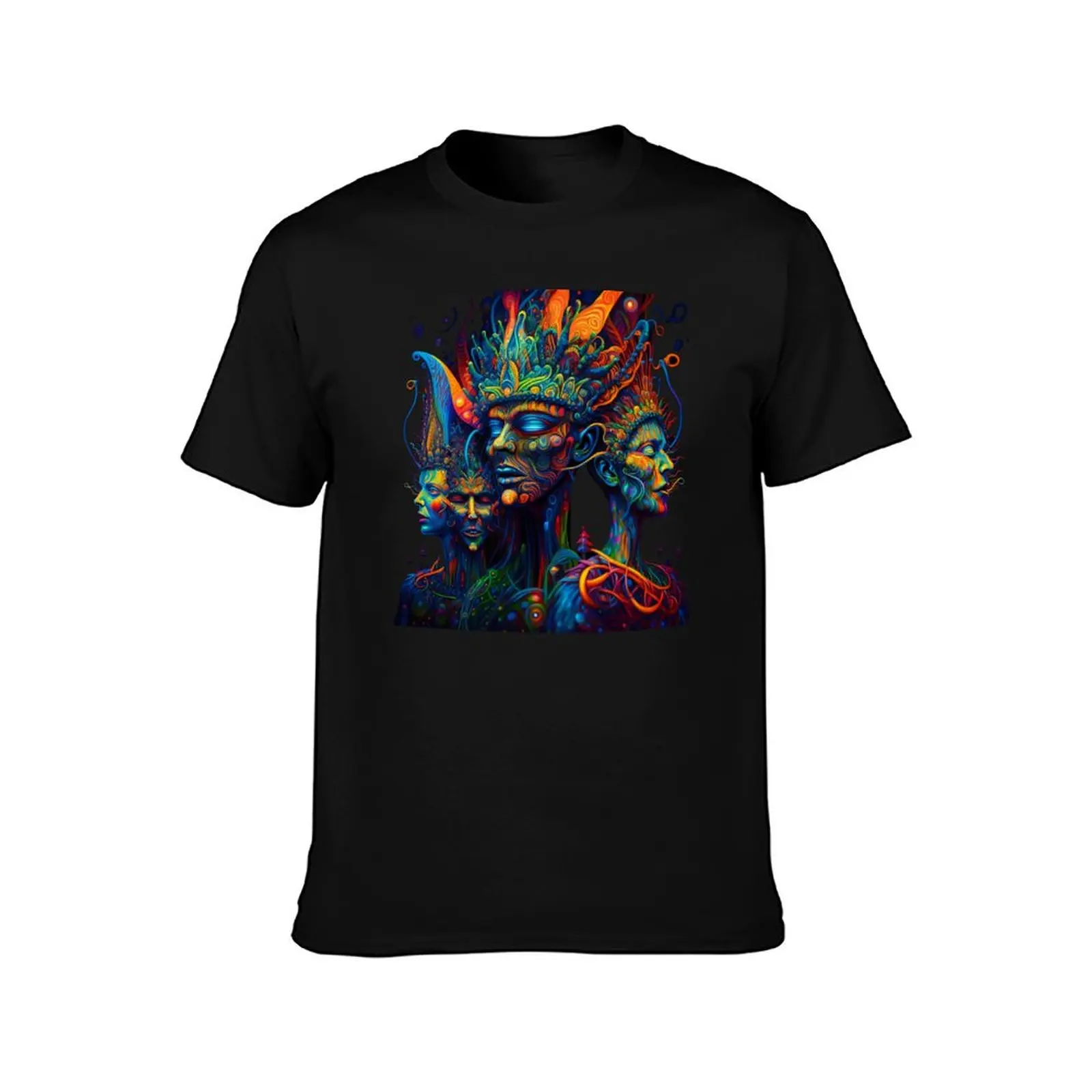 Trippy DMT Elves T-Shirt Basic Plain Tee for Spring and Summer T-Shirt