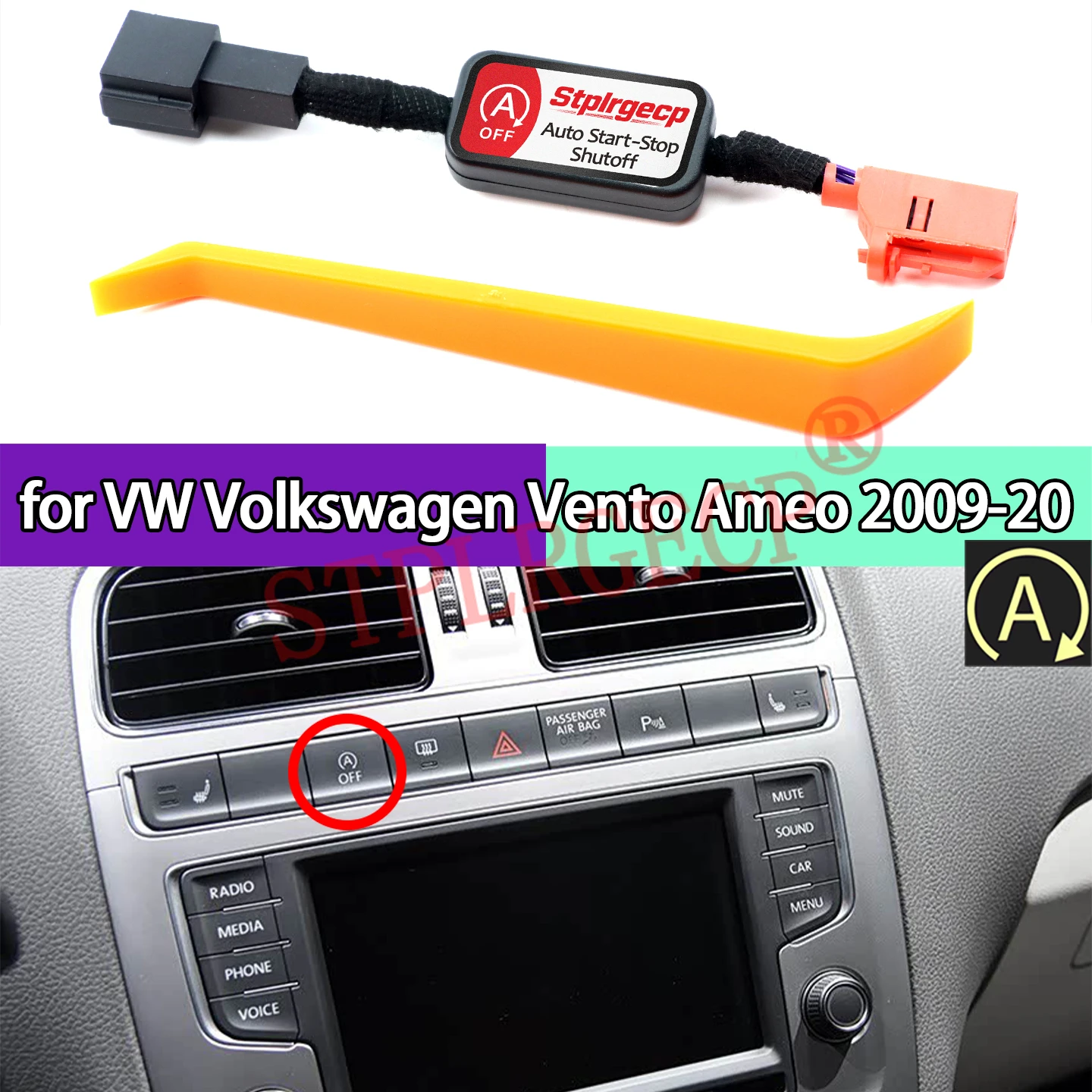 For VW Volkswagen Vento Ameo MK5 2009-2020 Automatic Stop Start Engine System Off Control Start Stop Canceler Cable
