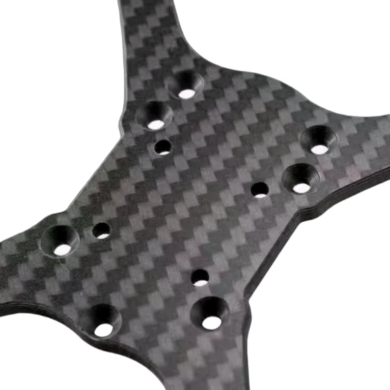Customized Carbon Fiber Sheet Plate Process CNC Milling Cutting Engrave FPV Frame Rc Part Arm Custom Service