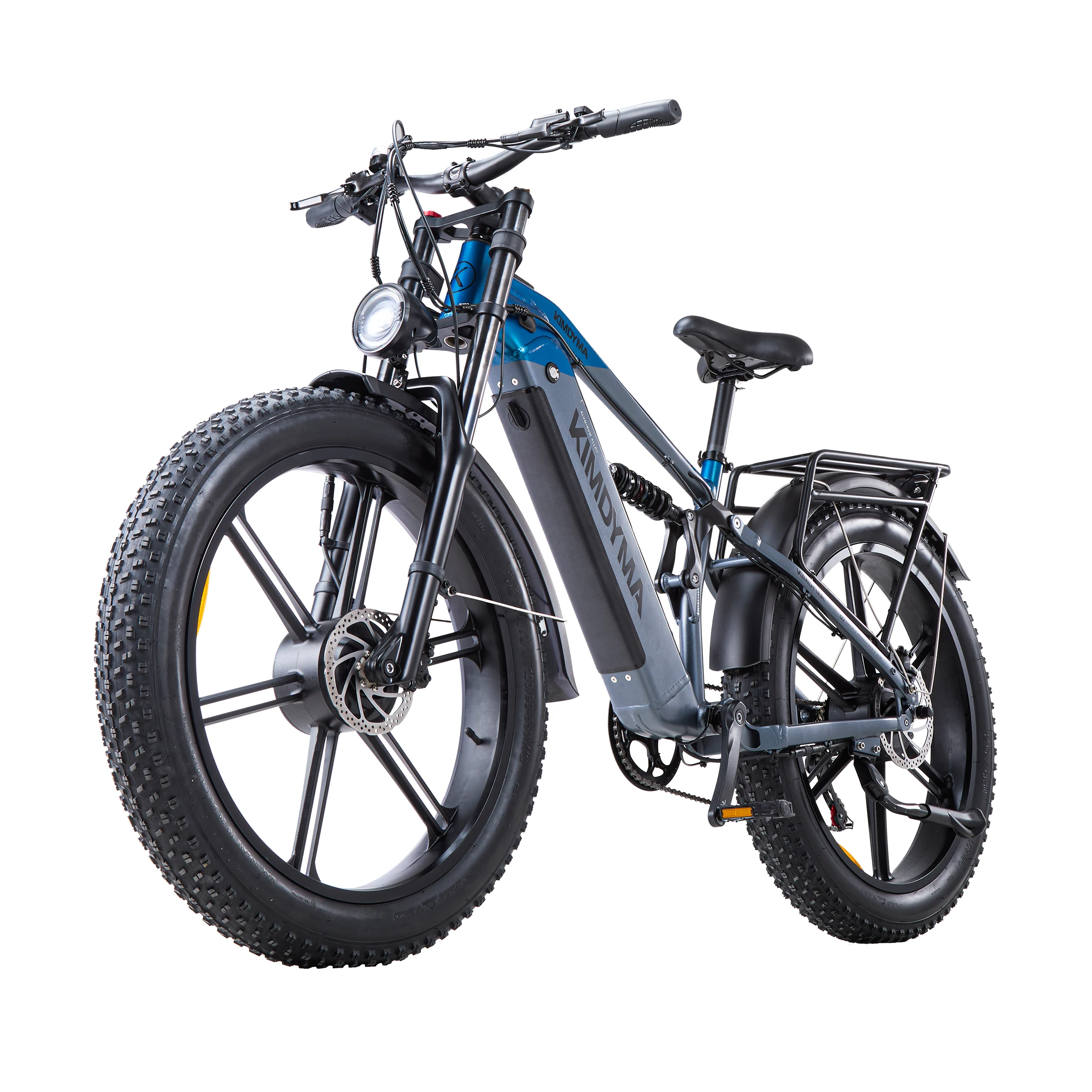 KIMDYMA K03 26" elektrische fiets - 48V20AH, 4.0" vetbandfiets, hydraulische rem, elektrische fiets met dubbele vering