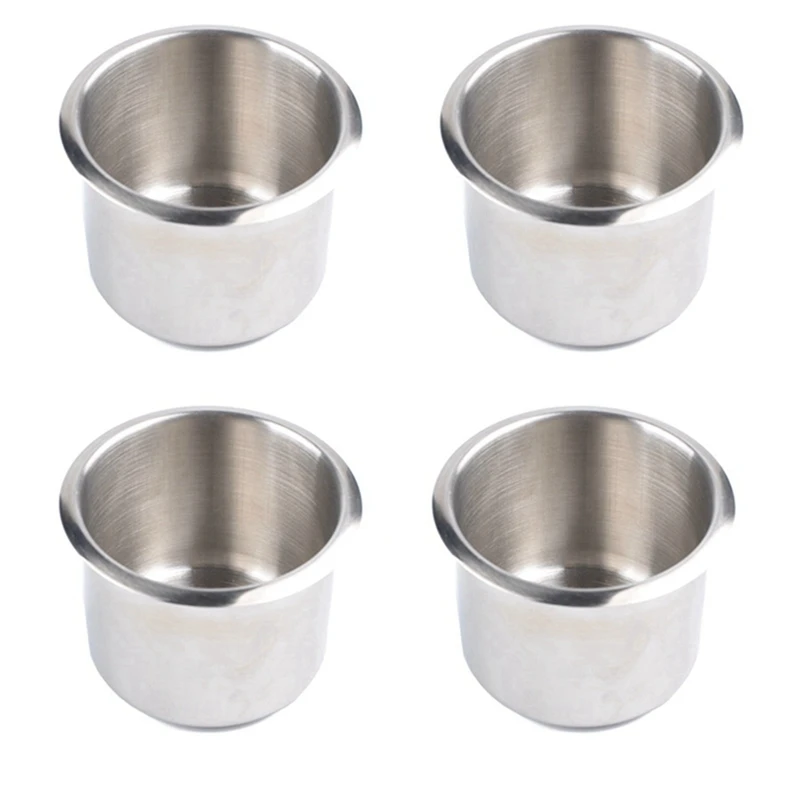 12Pcs Universal Marine Boat Cup Holder 68X55mm Stainless Steel Drop In Drink Cup Holder For Poker Table Couch