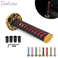 Palanca de cambios Bartoo-Universal JDM de 185 mm/230 mm con diseño de katana samurái, con adaptadores para la mayoría de los coches SFN213-216