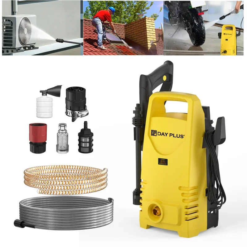 Electric High Pressure Washer,Portable Power Washer with Spray Gun &1-180°Adjustable Nozzle ,for Cars,Patios and Floor Cleaning