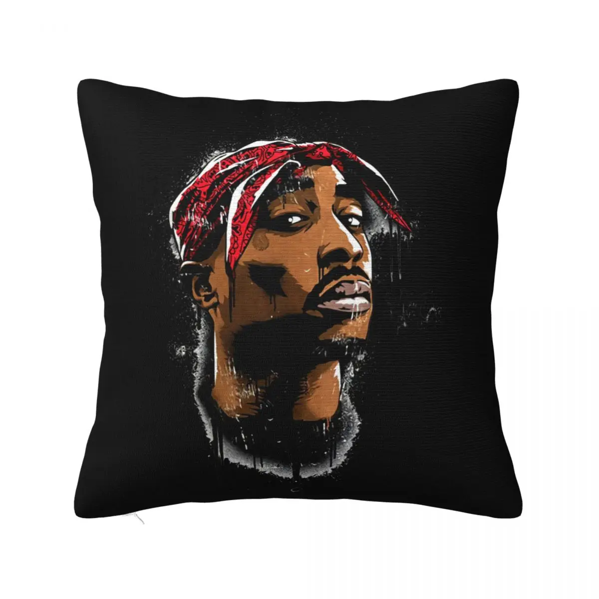 2Pac Spray Art Tupac Shakur Hip'Hop Rap Women Men Steampunk On Sale Stylish Low Price Winter Pillow Case