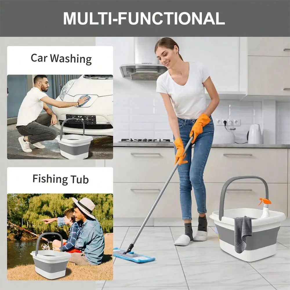 

Bath Collapsible Foot Bath Foot Soak Tub With Handle Foot Spa Bath 15L 4 Gallons Massager Foot Soaking Bath Basin Feet For Dry