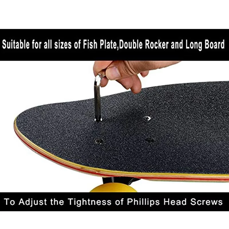 أدوات التزلج متعددة الوظائف المحمولة سكيت T شكل ملحق مع مفتاح ألين فيليبس رئيس وجع أدوات مفك البراغي أجزاء