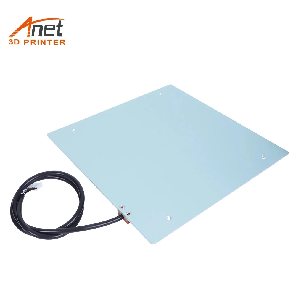 Imagem -02 - Anet Et5 Heatbed Mk3 Alumínio 300*300*3 mm 24v Plataforma de Impressão Cama Quente Aquecimento Algodão para Et5 Pro Et5x 3d Peças da Impressora