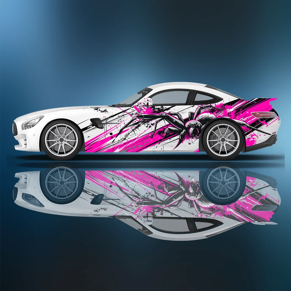 

Красочные виниловые наклейки для автомобиля с изображением паука, самоклеящаяся наклейка из ПВХ, подходит для грузовиков, внедорожников, декора, автоаксессуары, подарок