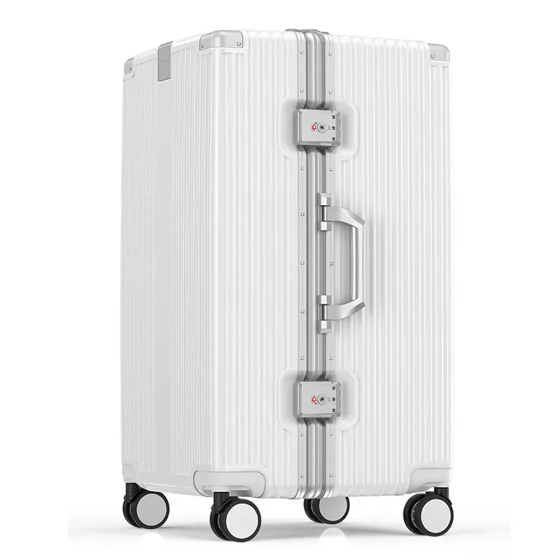 New 32-Inch Large Capacity Luggage Multifunctional Pc Trolley Suitcase Aluminium Frame Luggage Business Travel Password Suitcase