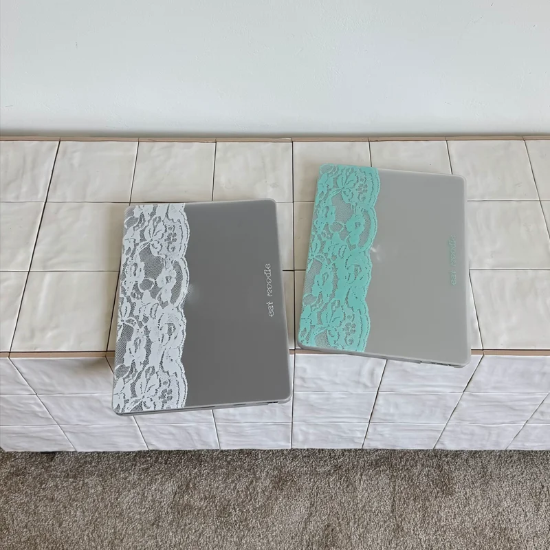 Ins Lace Mint Green Creative Laptop Case For Macbook Neo13 A3404 New Air Pro 13 14 15 16 M1 M2 M3 M4 M5 Chip Protective Cover