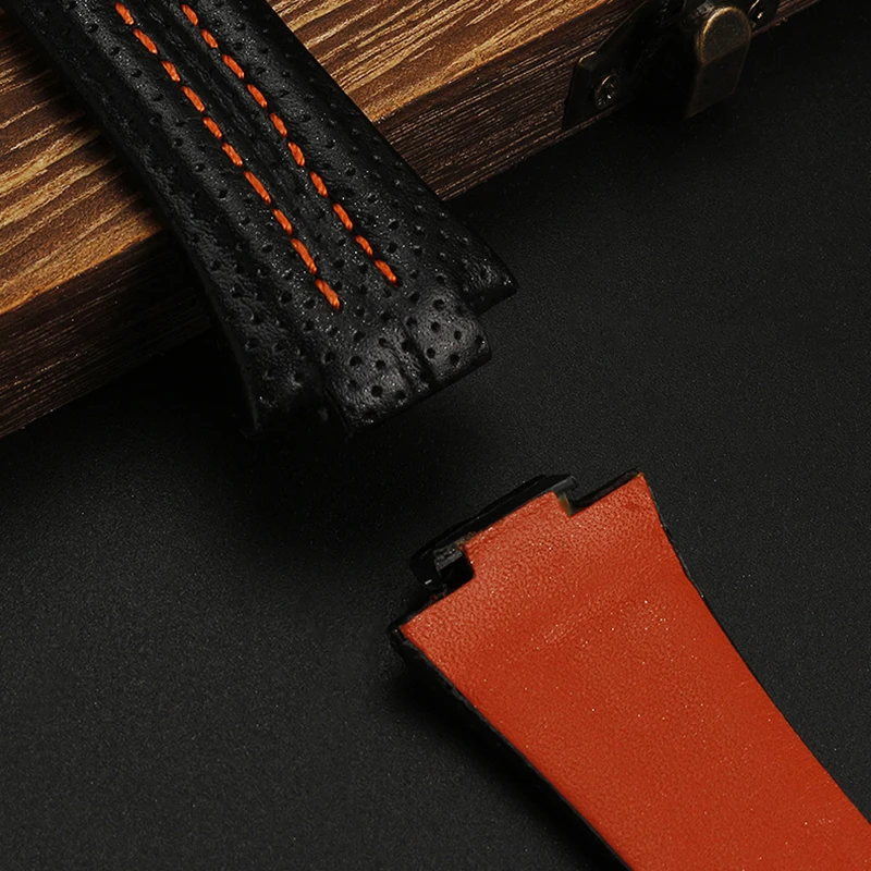 حزام ساعة جلد للرجال ، قطع غيار ساعة سايكو ، سلسلة سبورتورا ، SNL017 ، SNL029P2 ، SNL021P1 ، SNA595P2 ، SnL L L ، 27x15mm