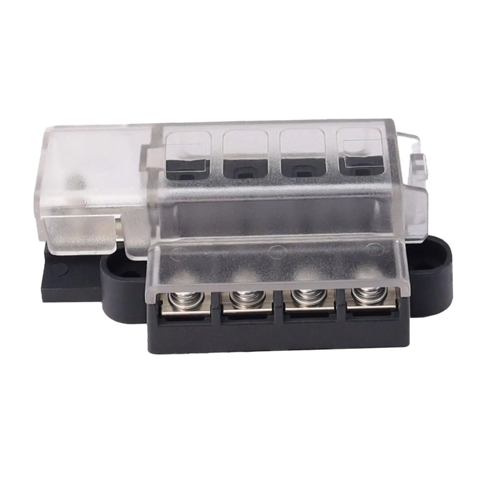 4 Circuit Fuse Box 1 in 4 Out Easy Installation Replacement Fuse Box Holder for ATV Automotive Marine RV Van Vehicle UTV
