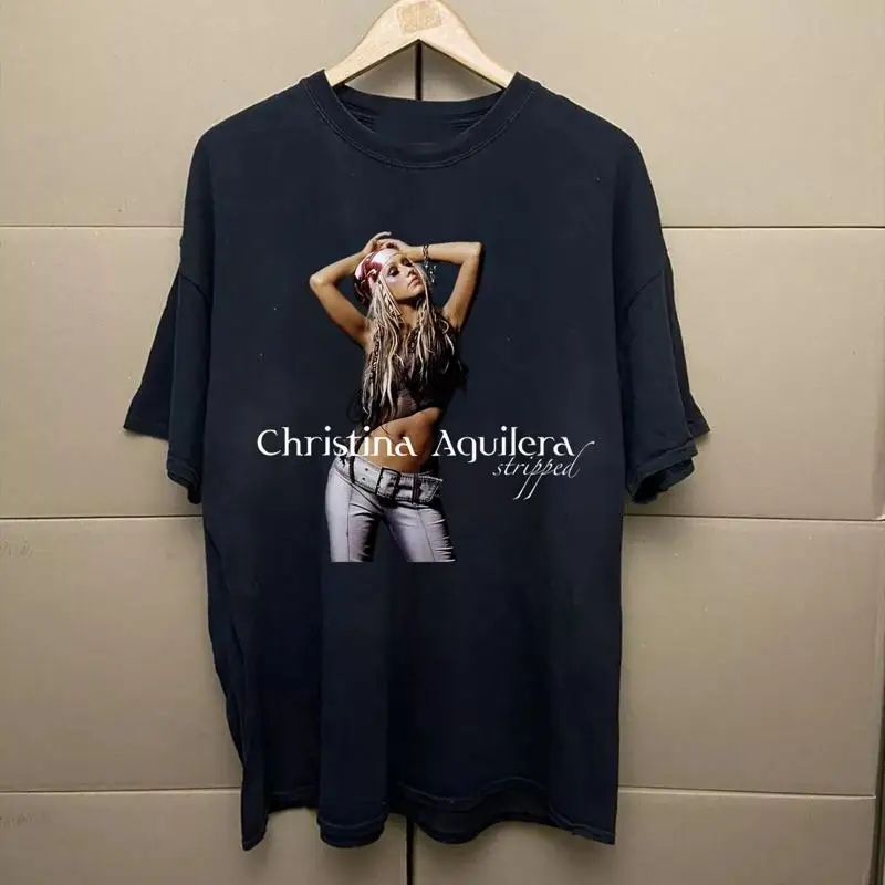 

Rare Christina Aguilera Singer Cotton Men T shirt