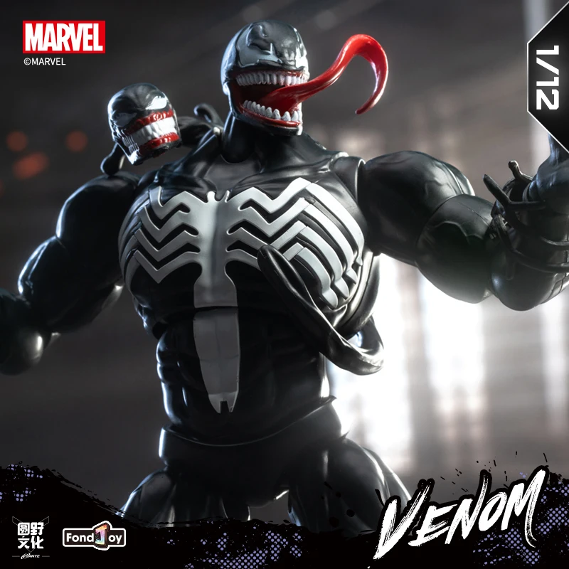 

original FondJoy 1/12 Scale Comic Version Venom Handmade Marvel Assembled Model Doll Toy for Boys
