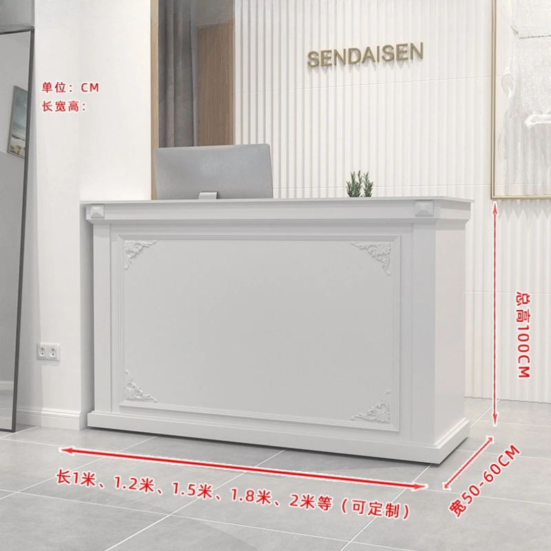 مكاتب استقبال صغيرة على الطراز الأوروبي بسيطة وحديثة لصالونات التجميل مكاتب الاستقبال أثاث المكاتب والملابس ВВENÓOZY40JDT