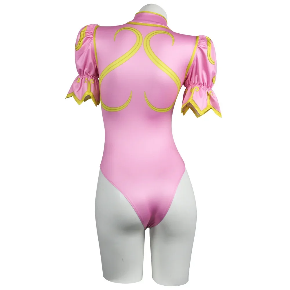 Anime Game Street Cosplay Costume Fighter Chun Li Jumpsuits Swimsuit Vest Sexy Cosplay Outfit Women Halloween Party Convention view 4