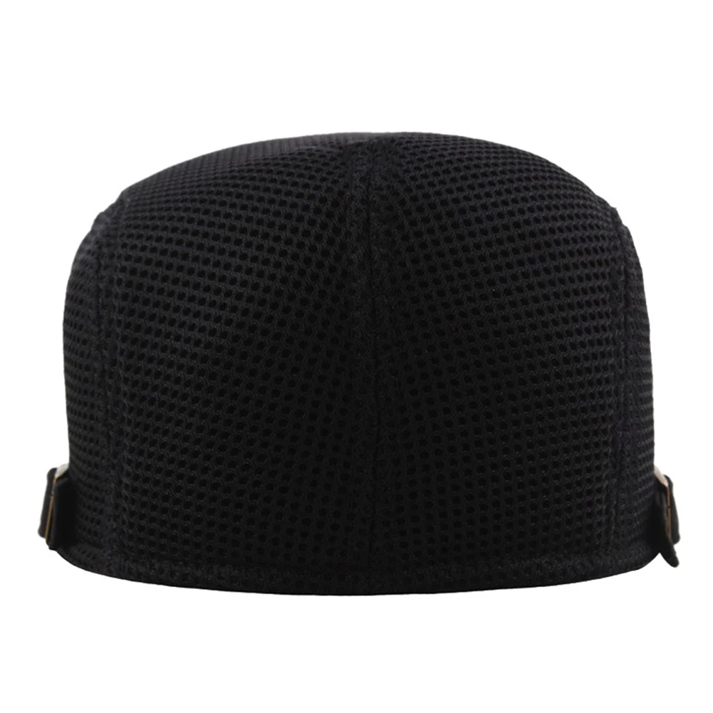 Cap Mens Hat Daily Travel Ivy Mesh Newsboy Retro Solid Color Ascot Breathable Cabbie Casual Comfortable Summer