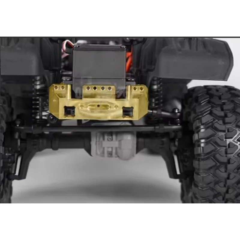 Multi-Function Servo Forward Brass Mount for 1:10 Traxxas TRX4,Replace Stock Front Bumper Base,Lower & Forward CG Upgrade Parts