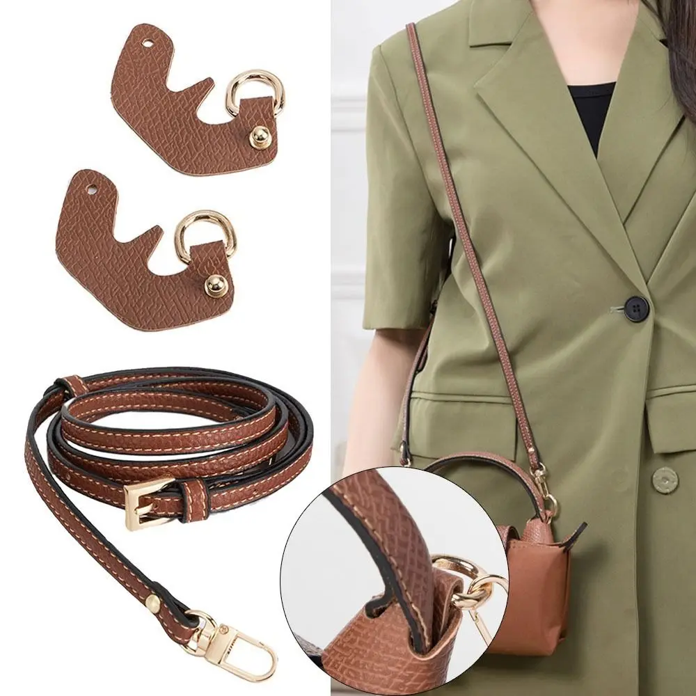 Hot sale Punch-free Genuine Leather Shoulder Strap Bag Transformation Accessories for Longchamp mini Bag Straps