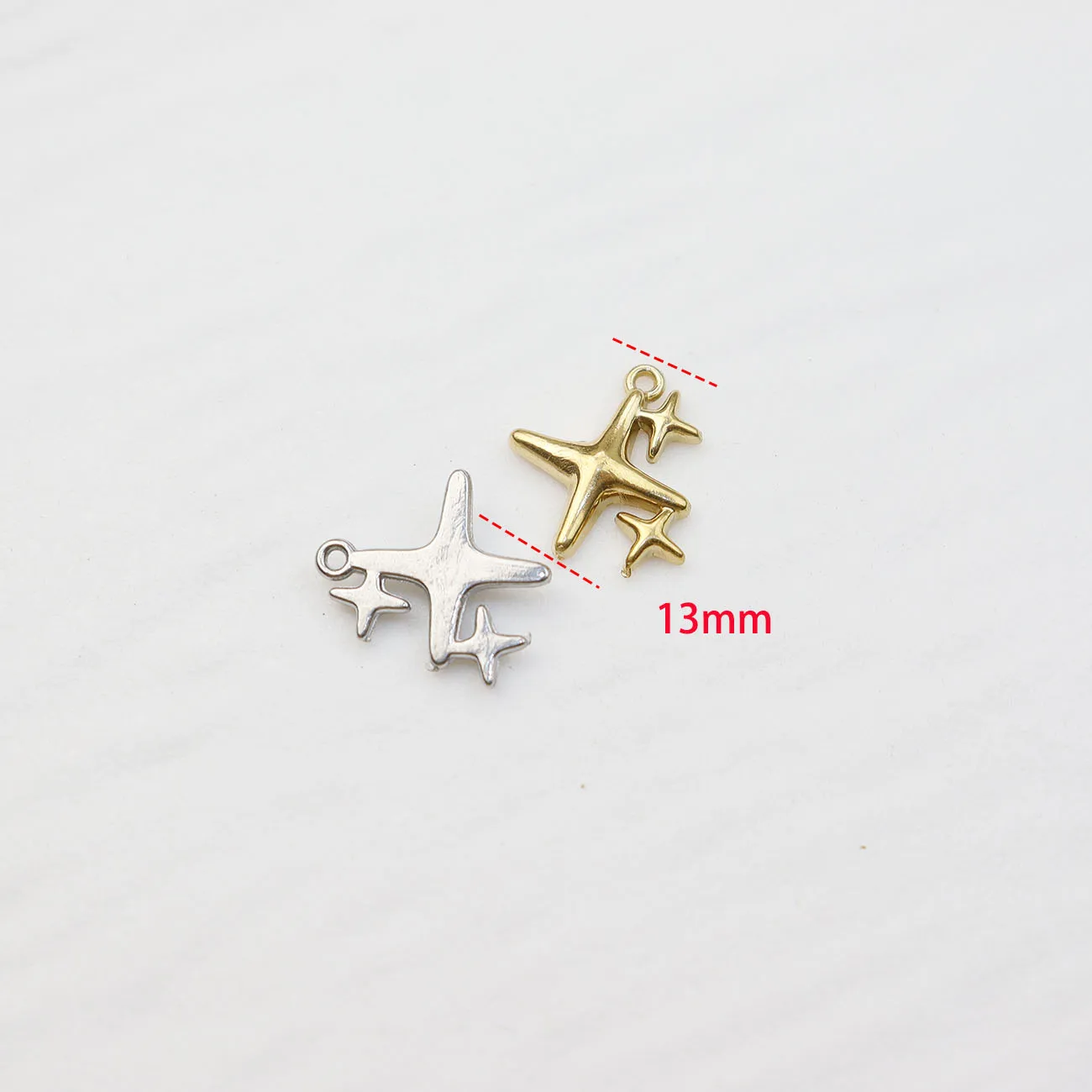 5 قطع الفولاذ المقاوم للصدأ ستار الأزياء والمجوهرات التبعي مكونات سحر قلادة DIY الحرفية فراغ لوحة للماء مضاد الأرجية #4