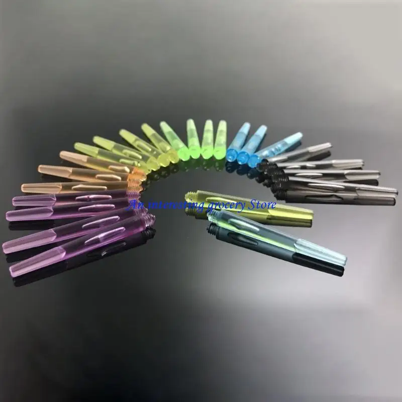 652D 12Pcs 4.5mm Screw Thread Clear Darts Stem Plastic Darts Shafts Darts Accessorys