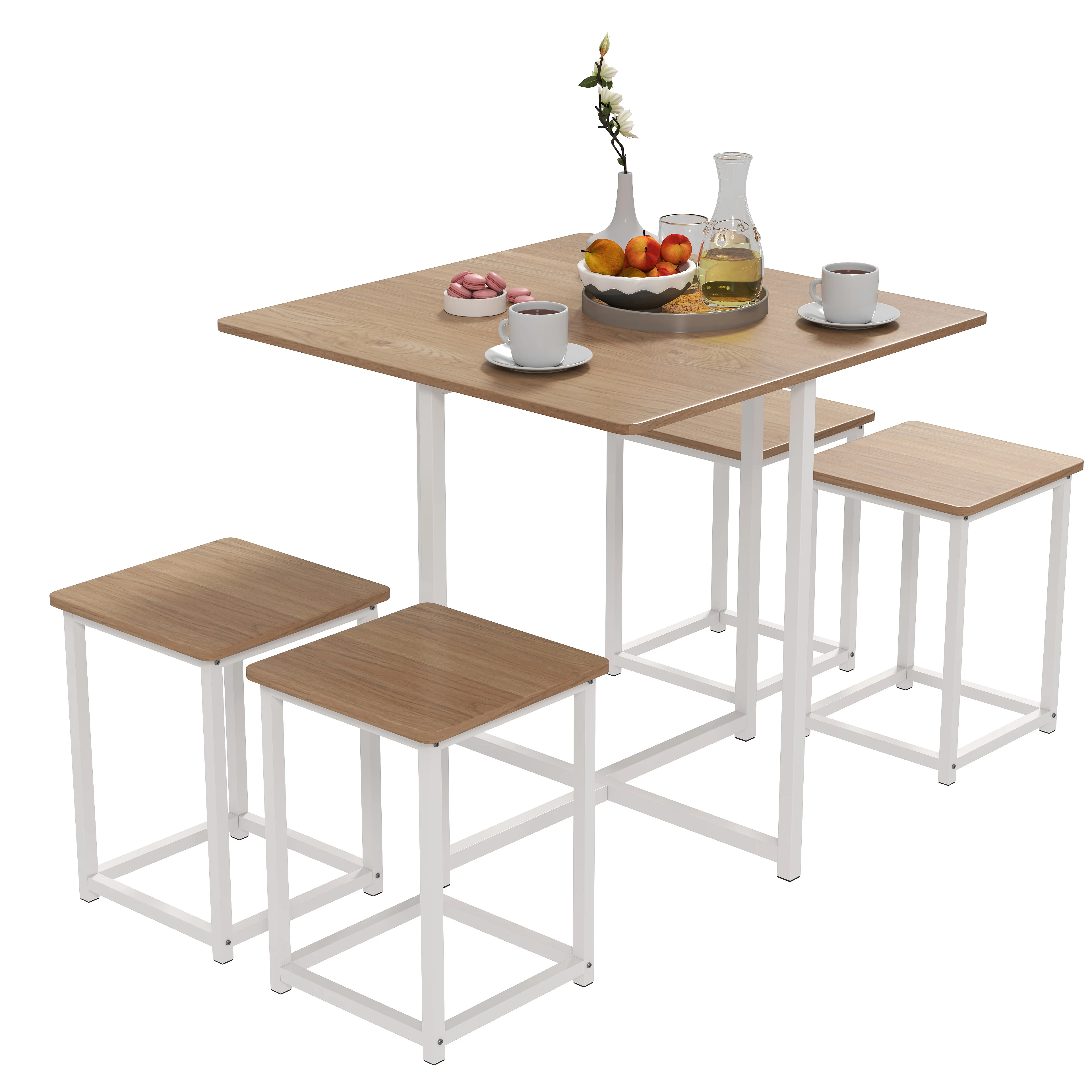 Aliexpress 5 Piece Dining Table And Chairs Set Metal Legs Compact Space Bar Pub Kitchen - Aliexpress Deal