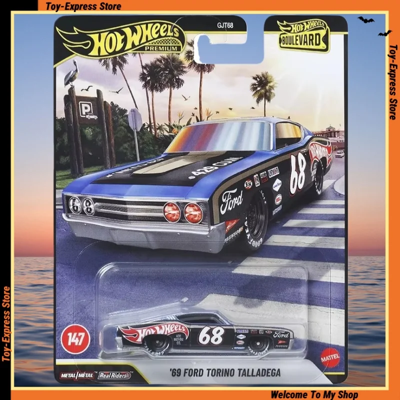 Hot Wheels Premium 2026 Boulevard juguetes para niños Hotwheels 2026 juguetes para niños 1:64 modelo de coche Ford Torino Talladega coleccionable