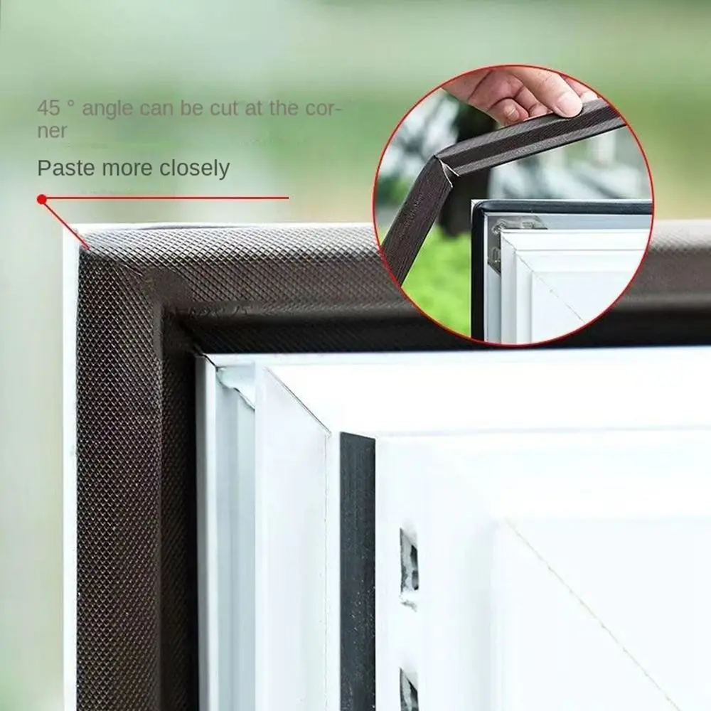

Звукоизоляционная пенопластовая уплотнительная лента для плоского окна, 2-метровая гибкая уплотнительная лента, ветрозащитная самоклеящаяся уплотнительная лента для окон, двери