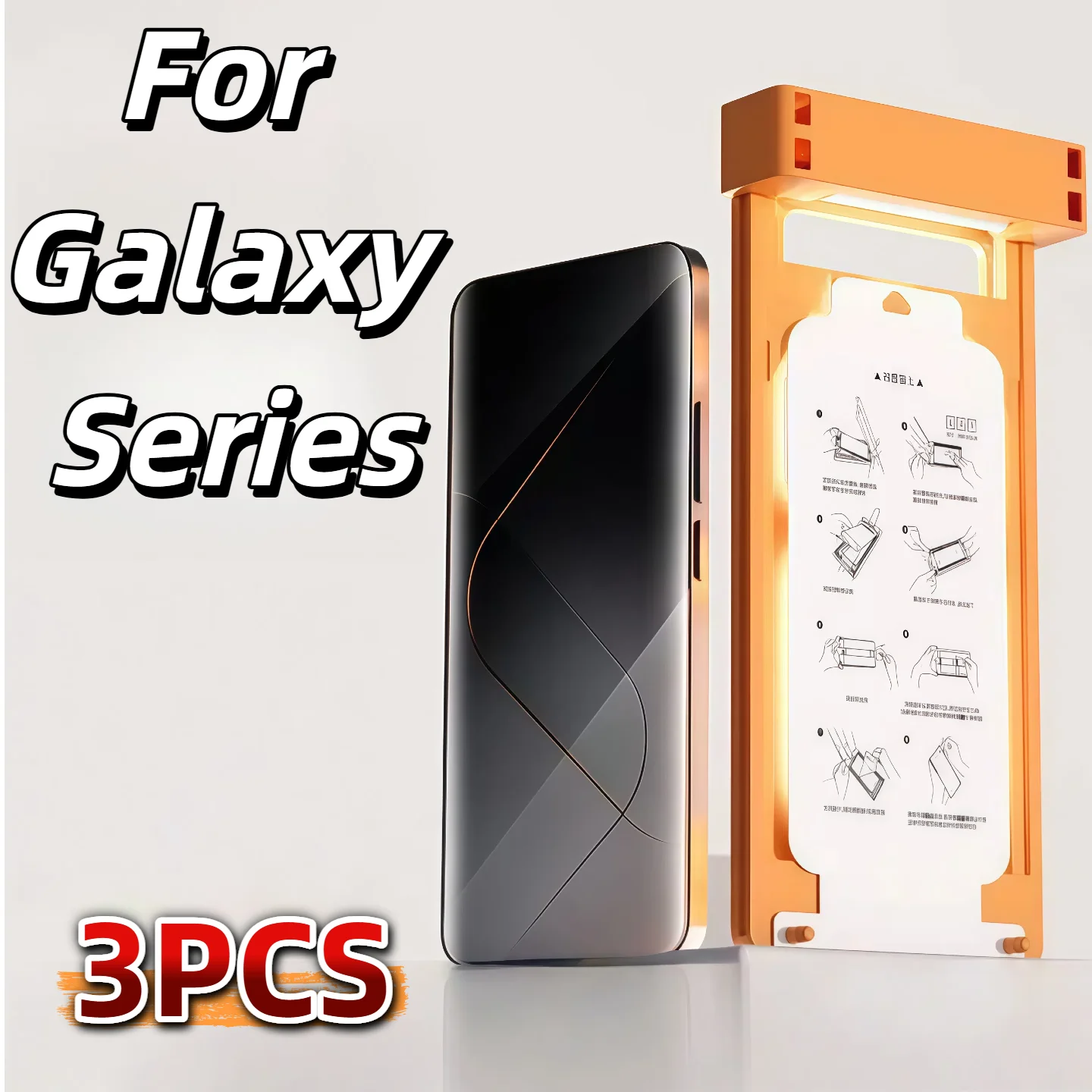 

Ceramic Film Screen Protector 3Pcs For Samsung S25 Ultra S24 S23 S22 S21 Note 20 No Dust Positioning With Kit Not Tempered Glass