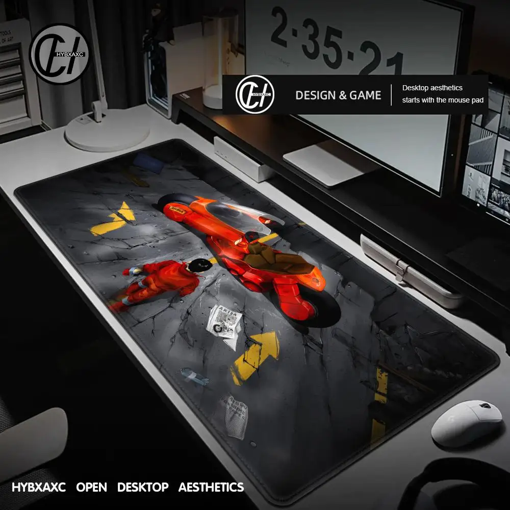 Desk Accessories A-Akira Anime Large Mouse Pad Anime Fashion New Mousepad Gamer Pc Cabinet Computer Desks Keyboard Mat Gaming