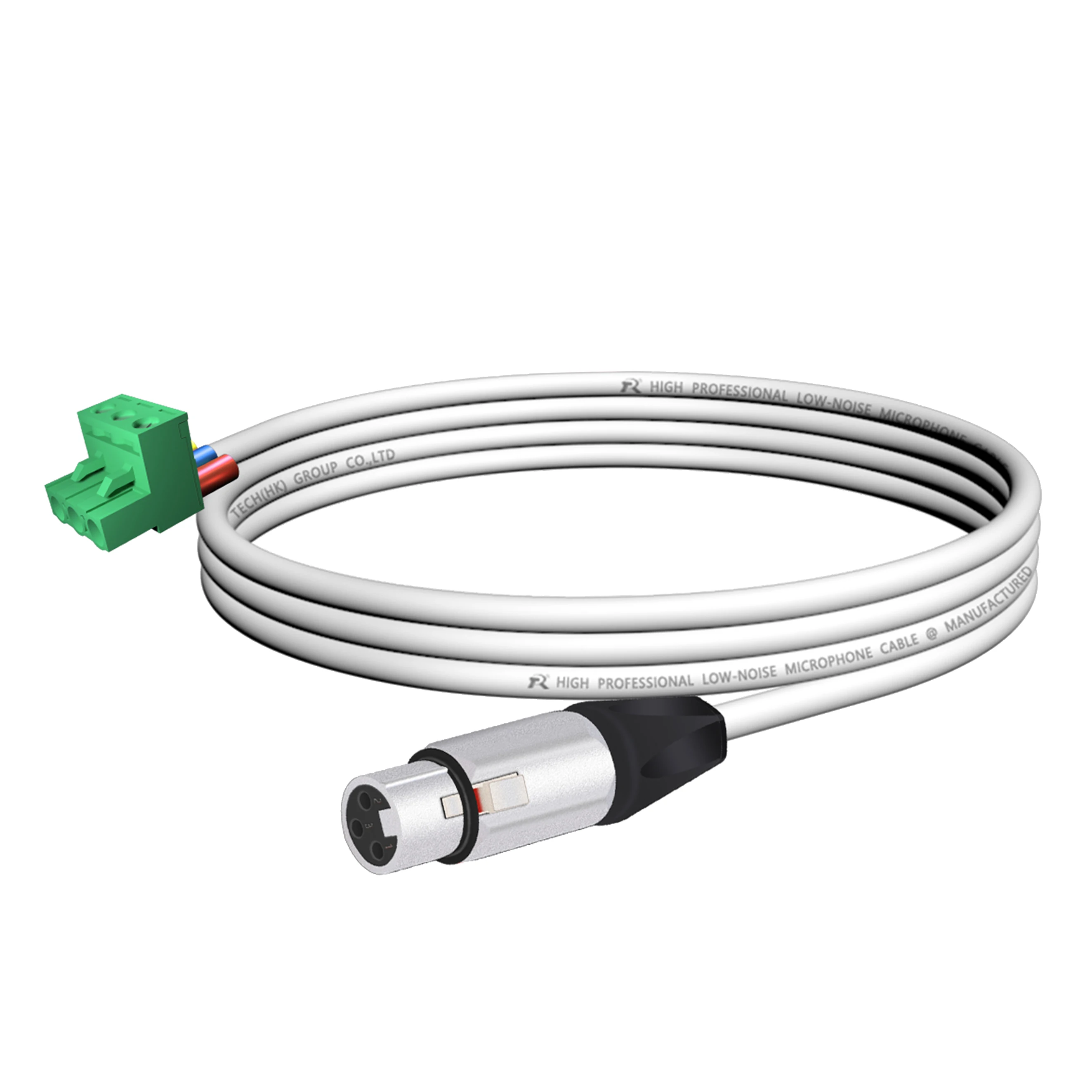 3-poliger XLR-Stecker (Männlich) ​ Steckverbinder, Metallgehäuse, schwarze Schutzkappen für sichere Verbindung an Mikrofone oder Bühnenbeleuchtungssysteme – Detail 20