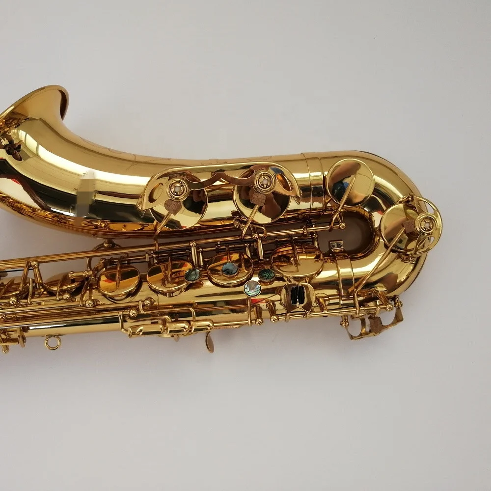 Gold Lacquer No High F# Key Professional Tenor Saxophone