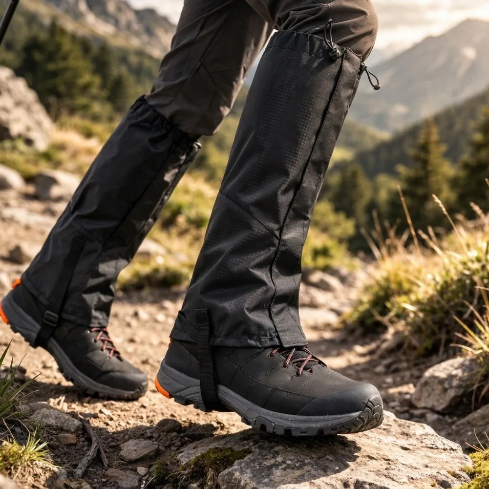 Oxford Cloth Snow Gaiters for Winter Hiking Skiing and Snowshoeing Waterproof Breathable Insulated Design for Cold Conditions