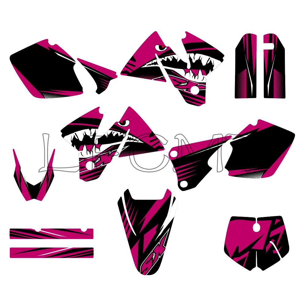 Full Set Motorcycle Thickened Graphics Decals Stickers Kit Fit for KTM SX 125 200 250 380 400 520 SX 1998 1999 2000