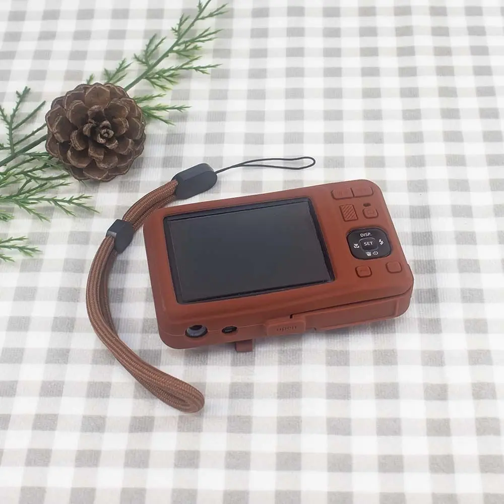 Silicone Camera Protective Case Shockproof Anti-Scratch Body Cover with Lanyard Skin Shell for KODAK PIXPRO FZ55